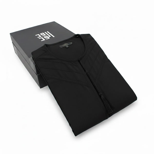 ثوب شتوي أسود رجالي